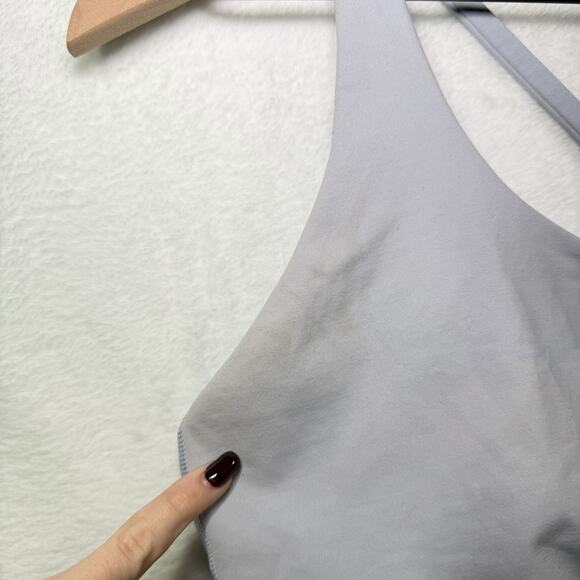 Lululemon Energy Sports Bra Light Blue Criss Cross Back Women's Size 14 - Picture 7 of 7